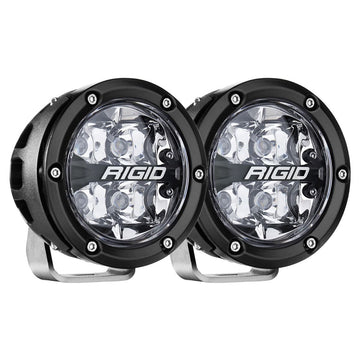 RIGID Industries 360-Series RGBW 4" Offroad Spot Beam w/RGBW Backlight Pods - Set of 2