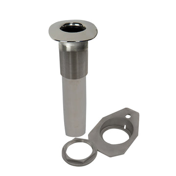 C.E. Smith Screwless Flush Mount Rod Holder - 0 Degree - Black Liner - No Logo