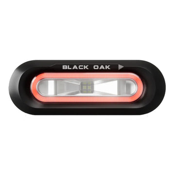 Black Oak Low Pro™ Flush - Black Housing - Red LED