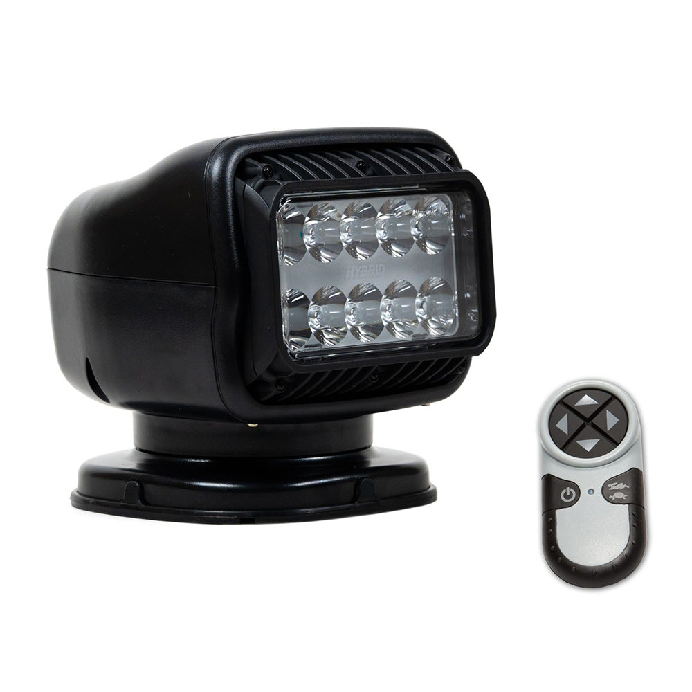 Golight GT Series LED Hybrid Light Permanent Mount w/Hardwired Dash Mount Remote - 12V - Black