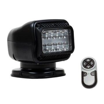 Golight GT Series LED Hybrid Light Permanent Mount w/Hardwired Dash Mount Remote - 12V - Black