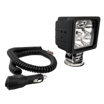 Golight GXL LED Work Light Series Portable Spot Light Magnetic Mount w/No Remote - 12V - Black