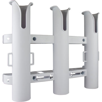 Sea-Dog Triple Threat Three Pole Rod Holder - White